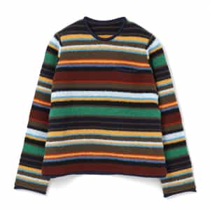 SACAI＜サカイ＞ ボーダー柄ニットプルオーバー