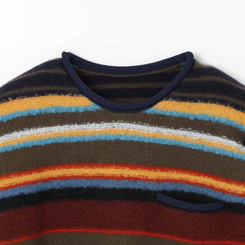 SACAI SACAI＜サカイ＞ ボーダー柄ニットプルオーバー MULTI COLOR