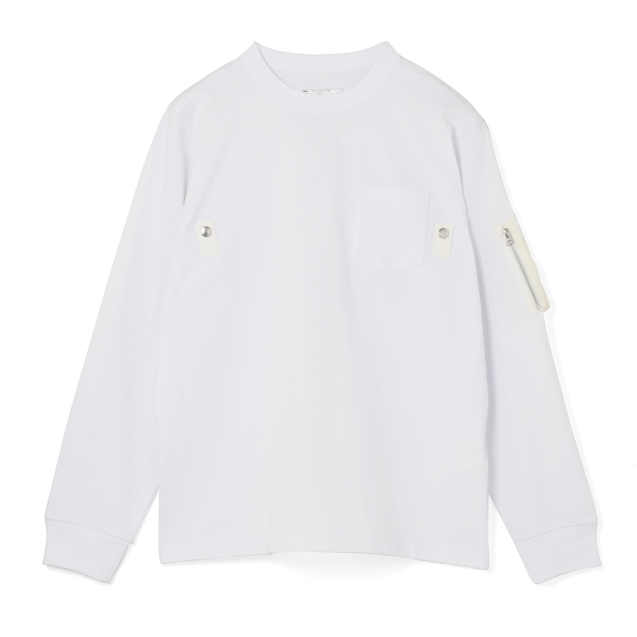 SACAI＜サカイ＞ コットンジャージーロングスリーブTシャツ