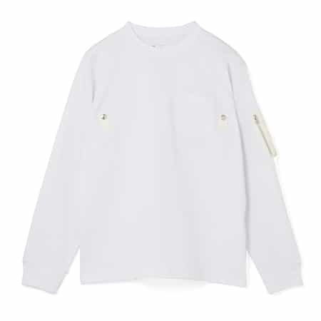 SACAI＜サカイ＞ コットンジャージーロングスリーブTシャツ