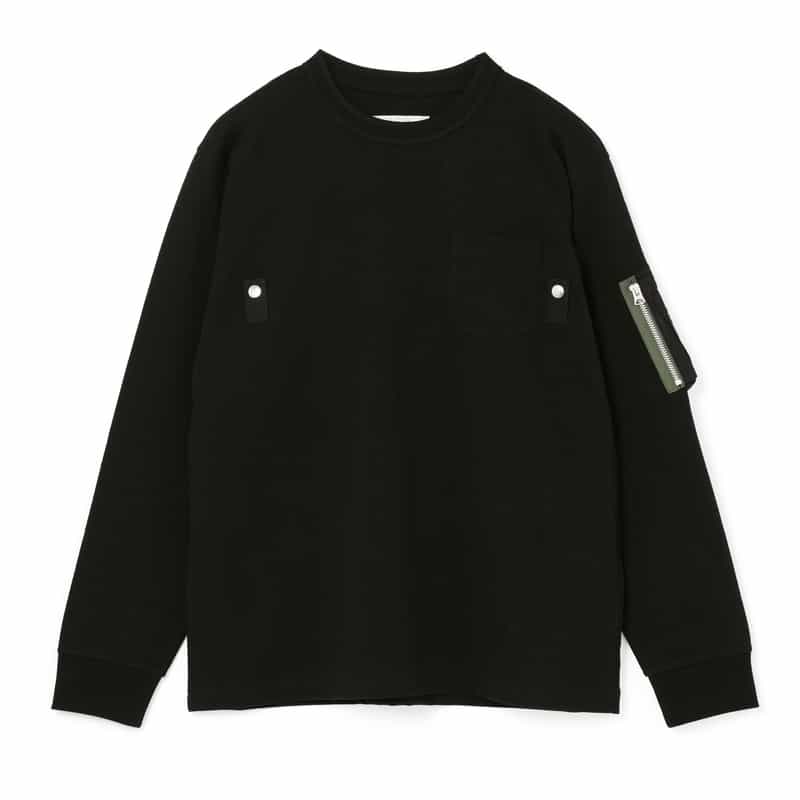 SACAI＜サカイ＞ コットンジャージーロングスリーブTシャツ