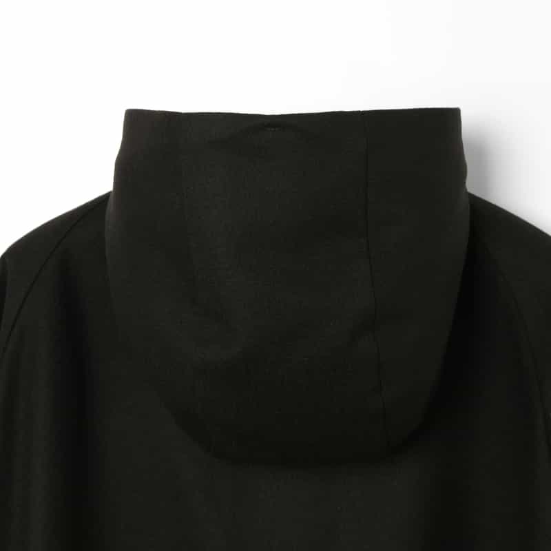SACAI SACAI＜サカイ＞ ウールフランネル素材ジップアップフーディ BLACK