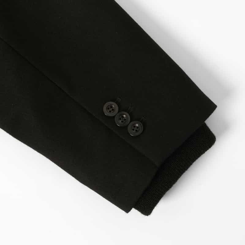 SACAI SACAI＜サカイ＞ ウールフランネル素材ジップアップフーディ BLACK