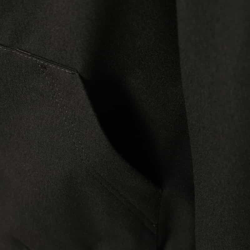 SACAI SACAI＜サカイ＞ ウールフランネル素材ジップアップフーディ BLACK
