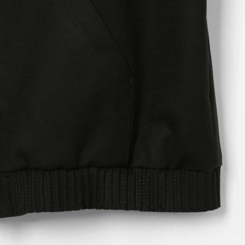 SACAI SACAI＜サカイ＞ ウールフランネル素材ジップアップフーディ BLACK