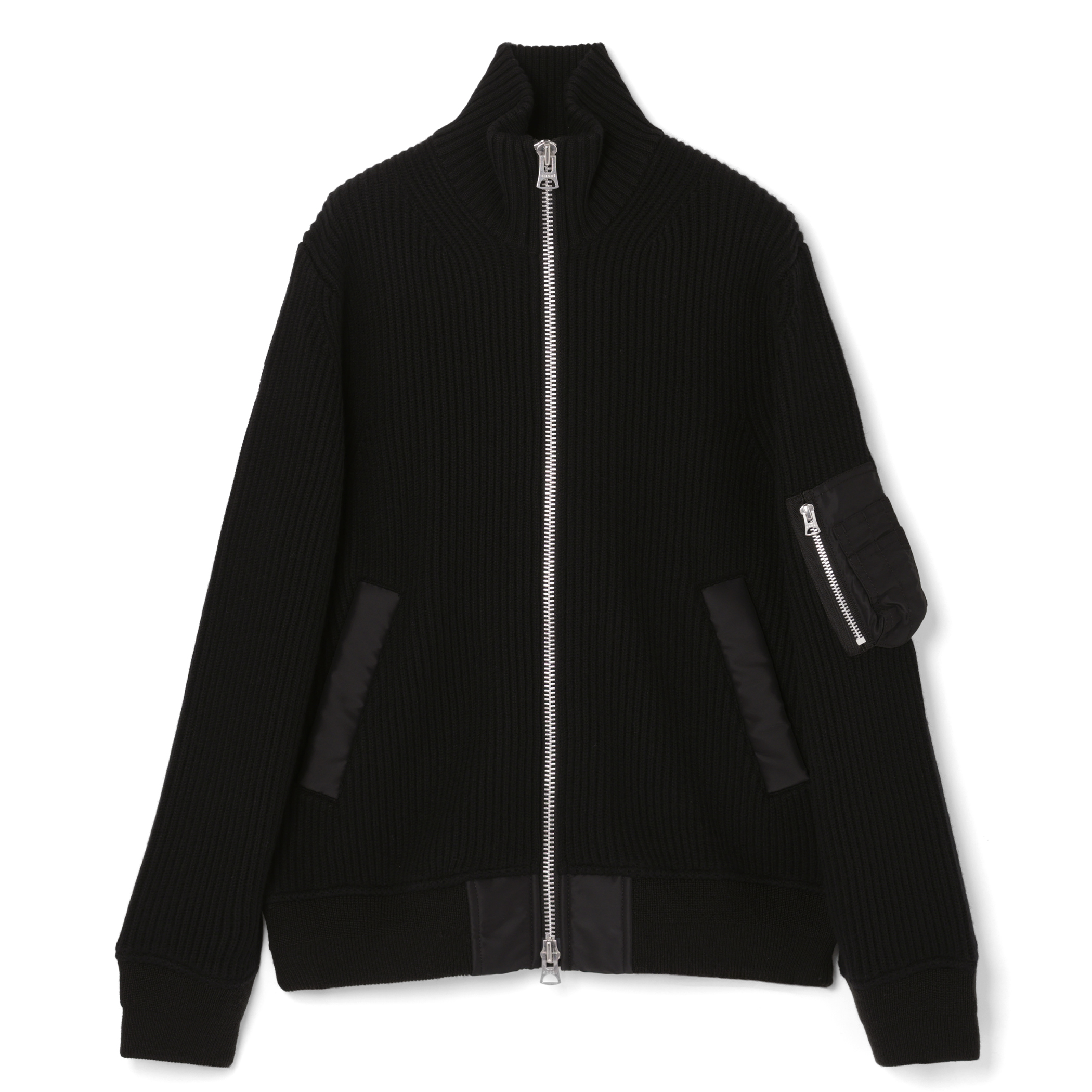 SACAI＜サカイ＞ ジップアップニットブルゾン