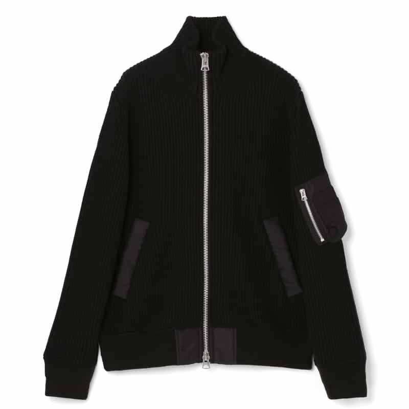 SACAI＜サカイ＞ ジップアップニットブルゾン