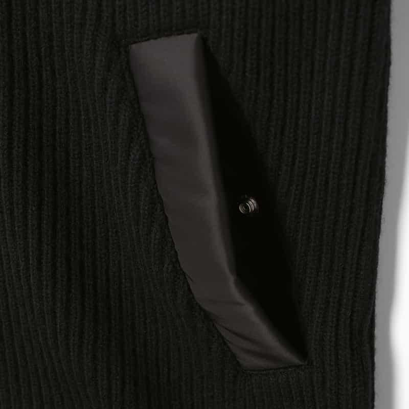 SACAI SACAI＜サカイ＞ ジップアップニットブルゾン BLACK