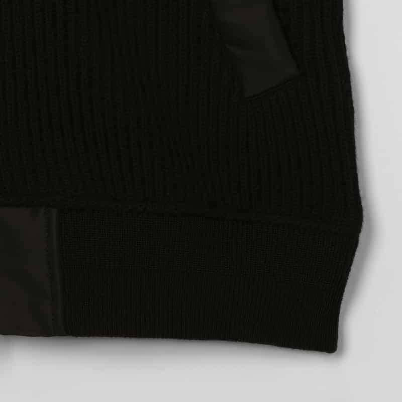 SACAI SACAI＜サカイ＞ ジップアップニットブルゾン BLACK
