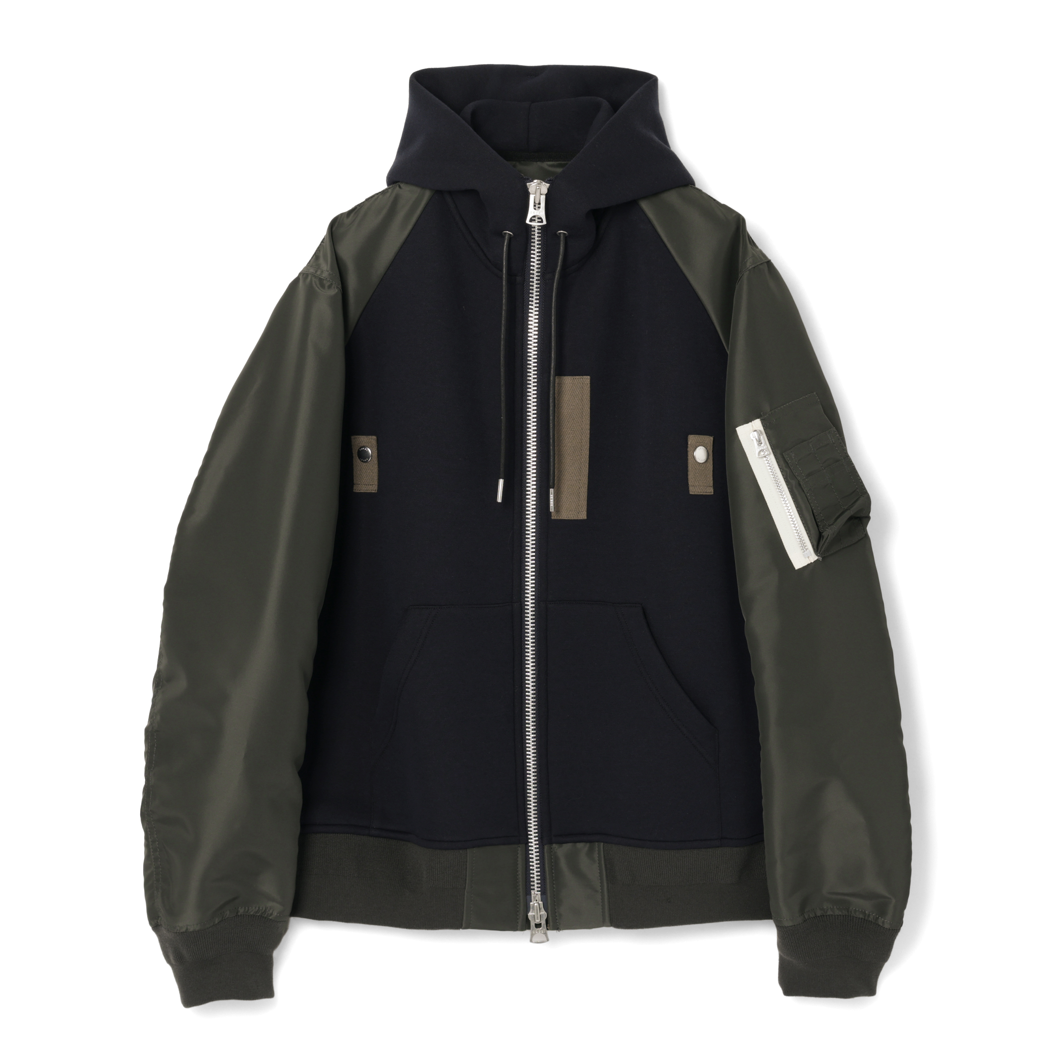 SACAI＜サカイ＞ コンビネーション ジップアップパーカー