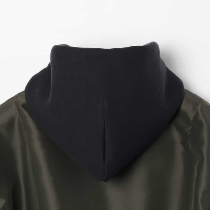 SACAI SACAI＜サカイ＞ コンビネーション ジップアップパーカー NAVY