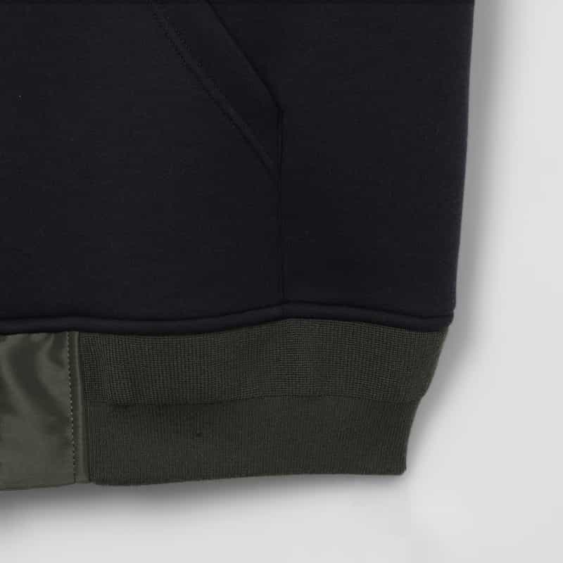 SACAI SACAI＜サカイ＞ コンビネーション ジップアップパーカー NAVY