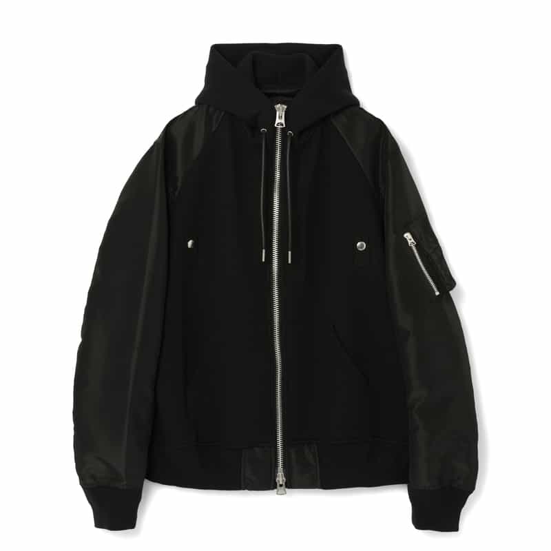 SACAI＜サカイ＞ コンビネーション ジップアップパーカー