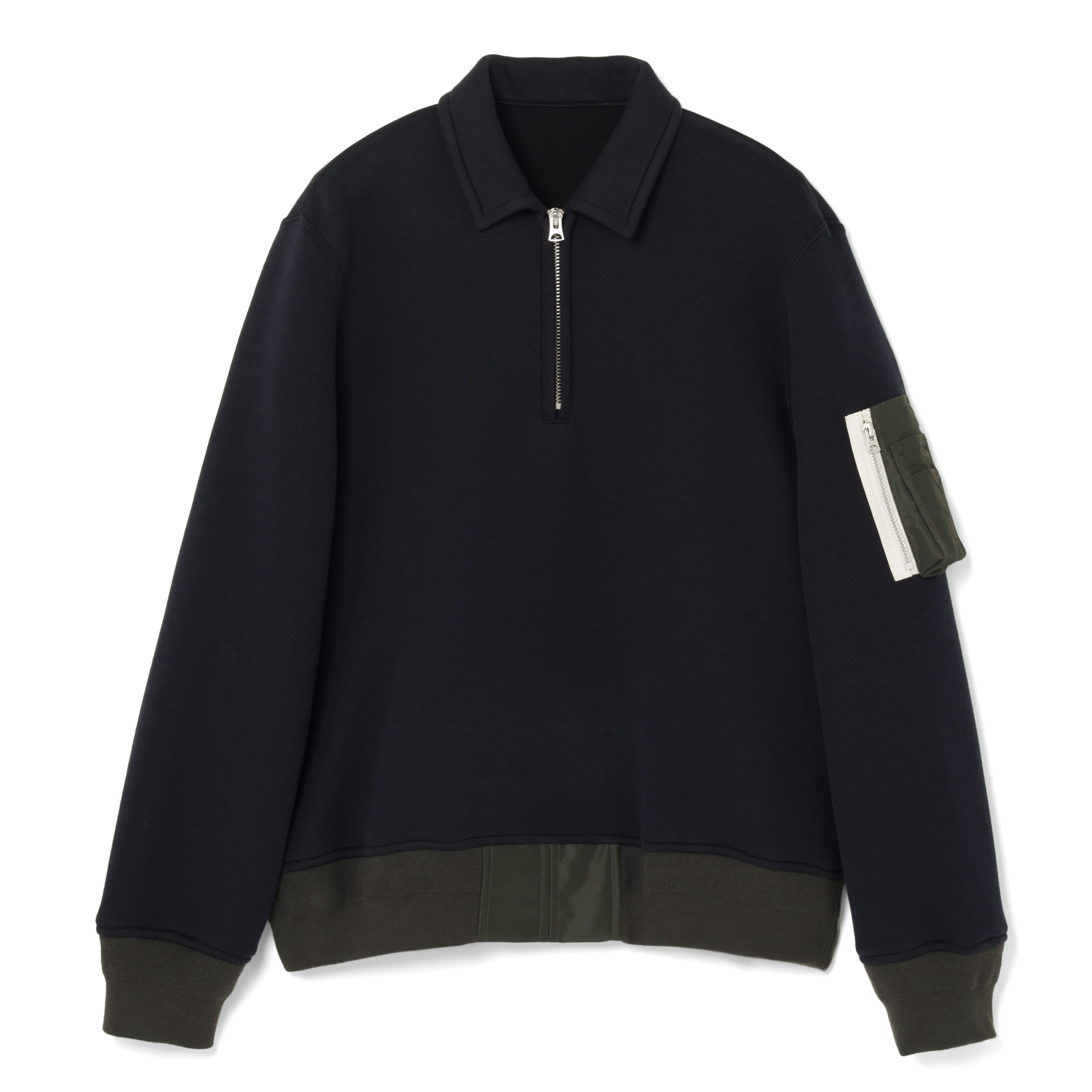 SACAI＜サカイ＞ コンビネーション スウェットポロシャツ