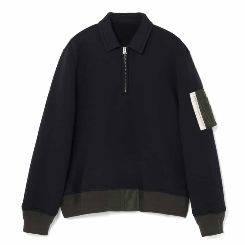 SACAI＜サカイ＞ コンビネーション スウェットポロシャツ