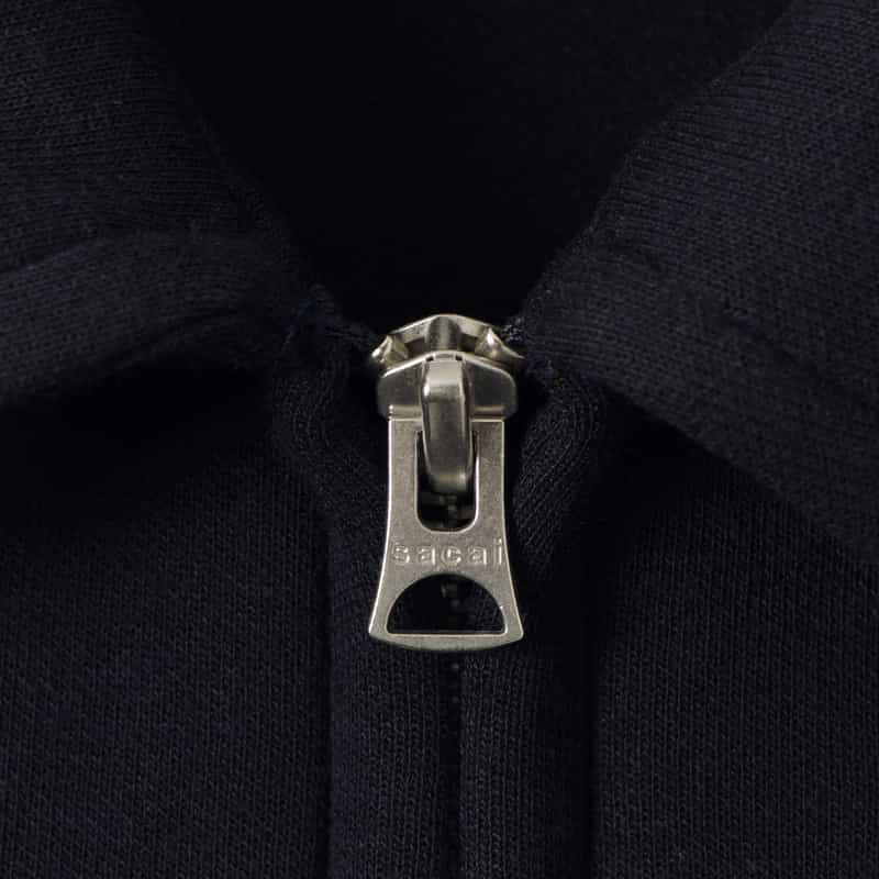 SACAI SACAI＜サカイ＞ コンビネーション スウェットポロシャツ NAVY