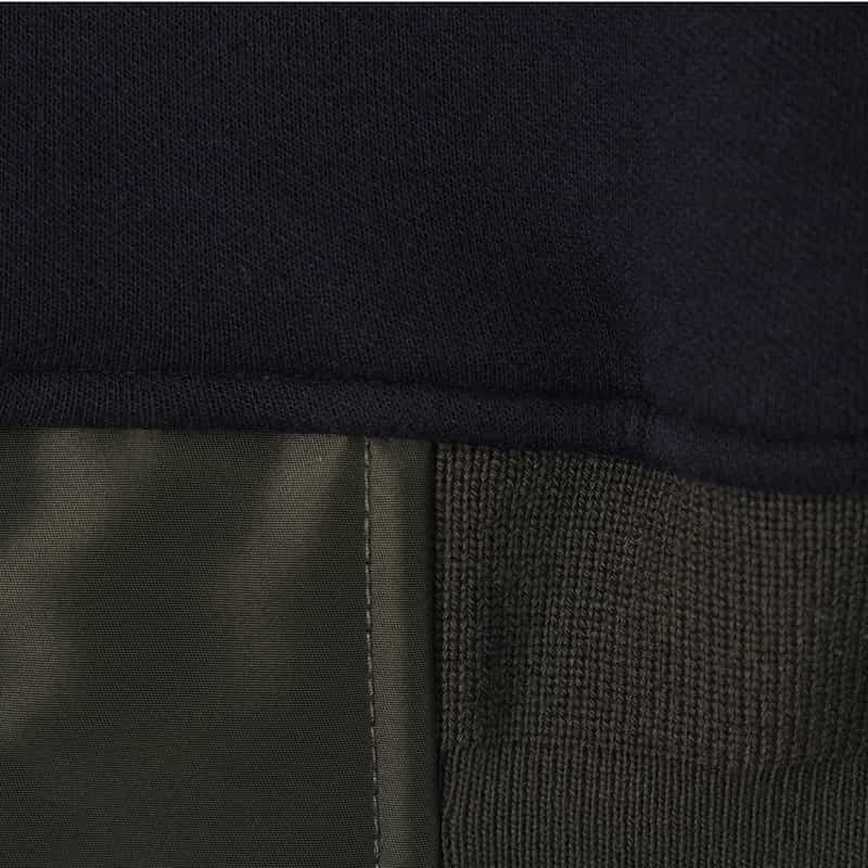 SACAI SACAI＜サカイ＞ コンビネーション スウェットポロシャツ NAVY