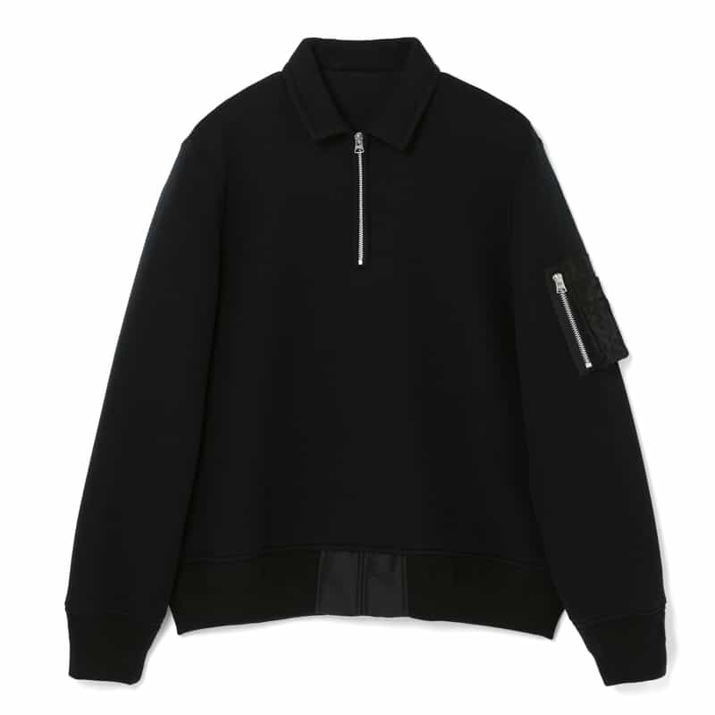 SACAI＜サカイ＞ コンビネーション スウェットポロシャツ
