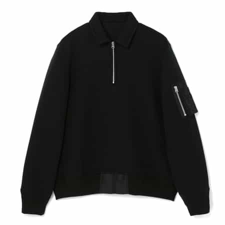 SACAI＜サカイ＞ コンビネーション スウェットポロシャツ
