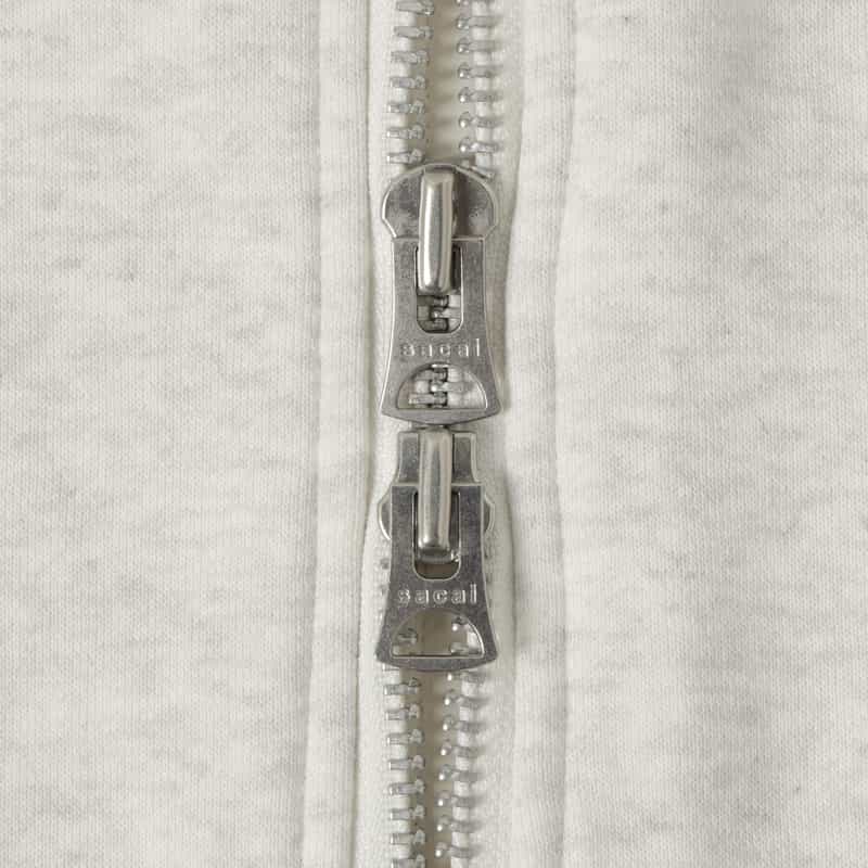 SACAI SACAI＜サカイ＞ ジップアップスウェットフーディ OFF WHITE