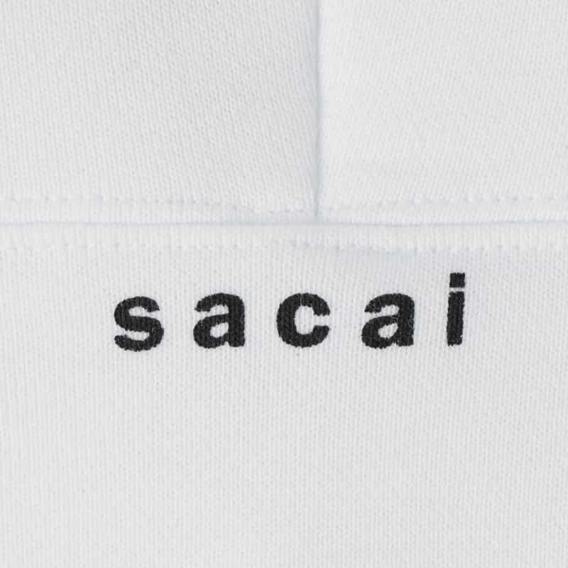 SACAI SACAI ＜サカイ＞ プリントスウェットフーディ WHITE