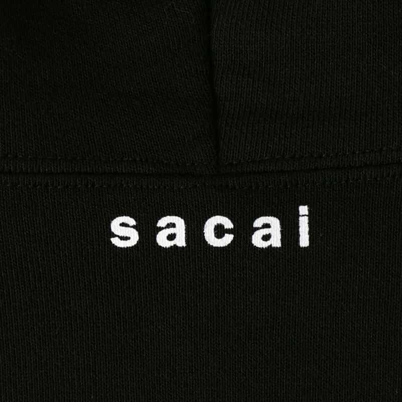 SACAI SACAI ＜サカイ＞ プリントスウェットフーディ BLACK