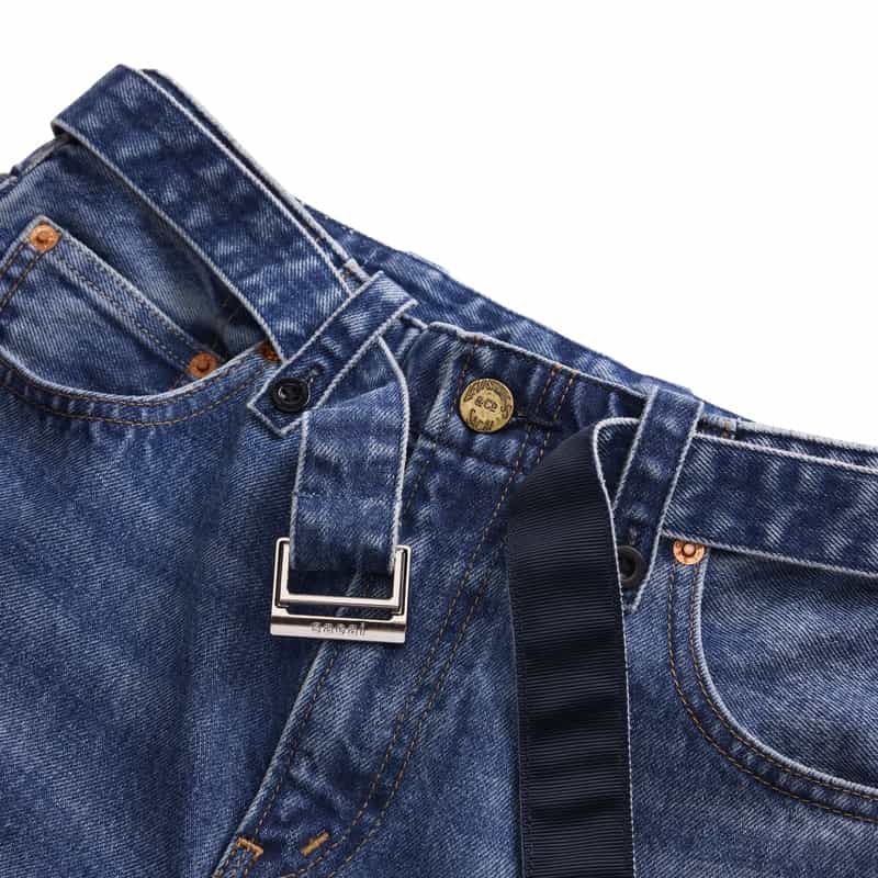 SACAI SACAI ＜サカイ＞ リーバイス コラボレート ワイドデニムパンツ BLUE