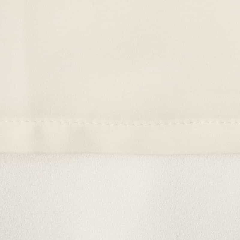 BARNEYS NEW YORK セットアップ ウォッシャブル ジョーゼット素材タックパンツ OFF WHITE
