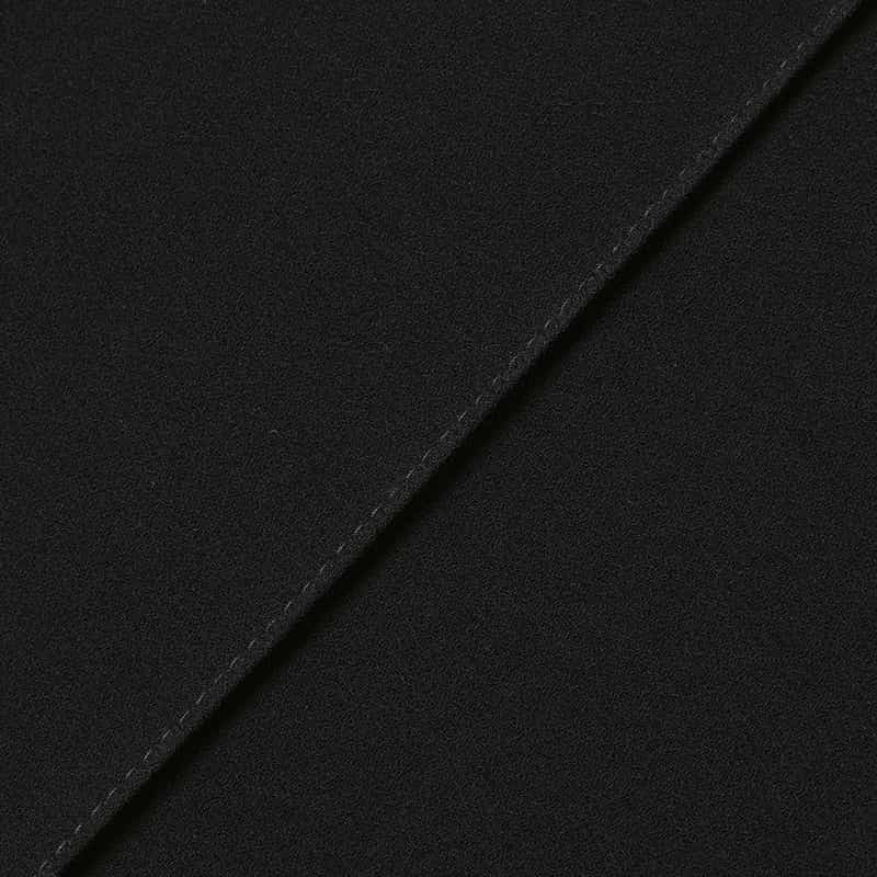 BARNEYS NEW YORK セットアップ ウォッシャブル ジョーゼット素材タックパンツ BLACK