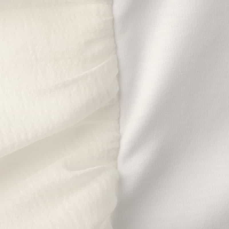 BARNEYS NEW YORK ウォッシャブル 異素材コンビネーションボリュームスリーブカットソー WHITE