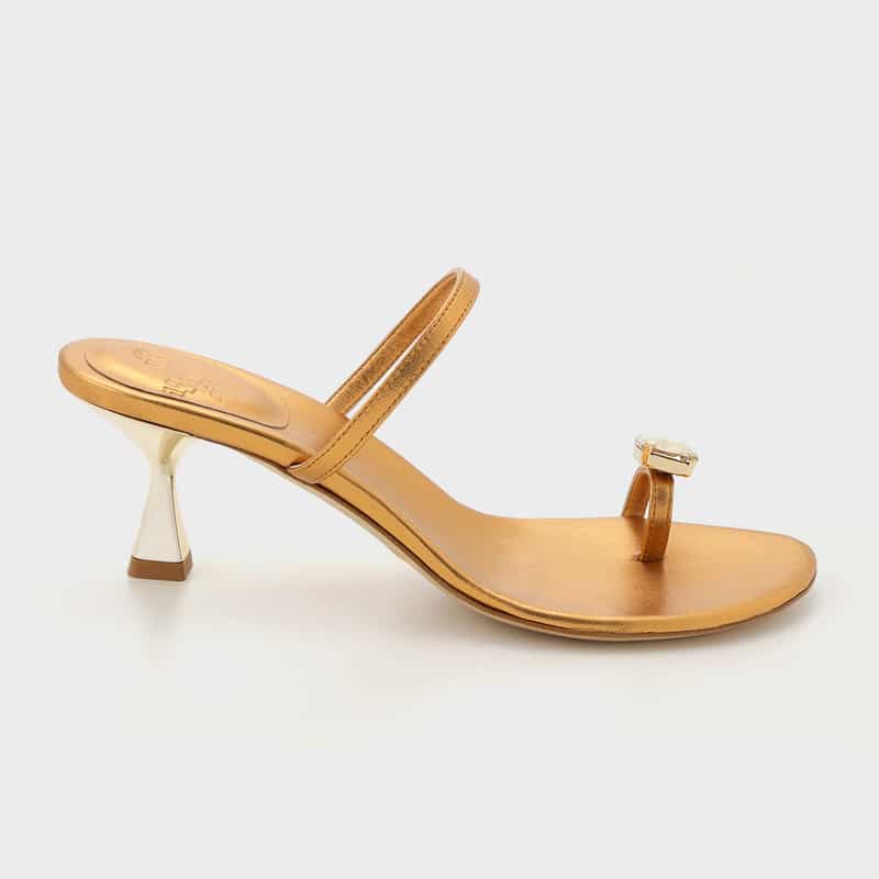 IL SANDALO OF CAPRI IL SANDALO OF CAPRI ＜イル サンダロ オブ カプリ＞ ビジュー付きトングサンダル ORANGE