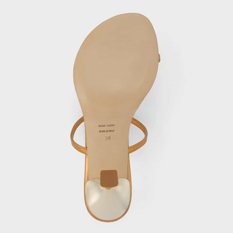 IL SANDALO OF CAPRI IL SANDALO OF CAPRI ＜イル サンダロ オブ カプリ＞ ビジュー付きトングサンダル ORANGE