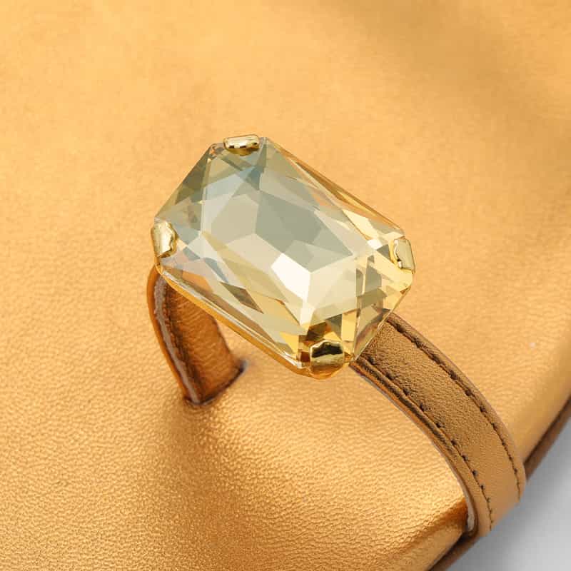 IL SANDALO OF CAPRI IL SANDALO OF CAPRI ＜イル サンダロ オブ カプリ＞ ビジュー付きトングサンダル ORANGE