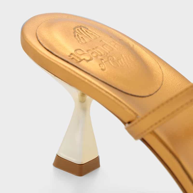 IL SANDALO OF CAPRI IL SANDALO OF CAPRI ＜イル サンダロ オブ カプリ＞ ビジュー付きトングサンダル ORANGE