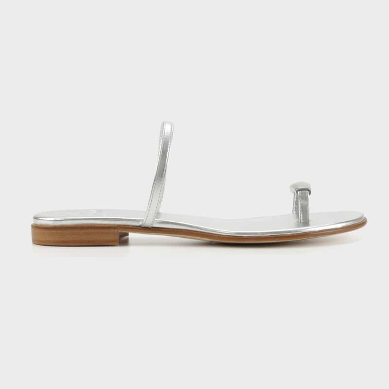 IL SANDALO OF CAPRI IL SANDALO OF CAPRI ＜イル サンダロ オブ カプリ＞ フラットサンダル SILVER
