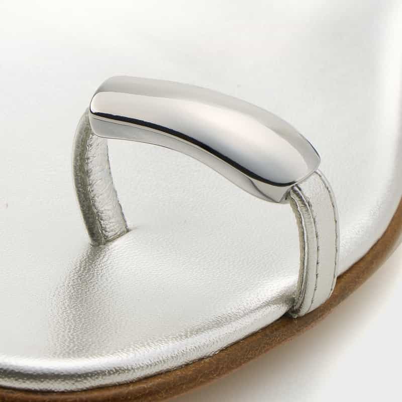 IL SANDALO OF CAPRI IL SANDALO OF CAPRI ＜イル サンダロ オブ カプリ＞ フラットサンダル SILVER