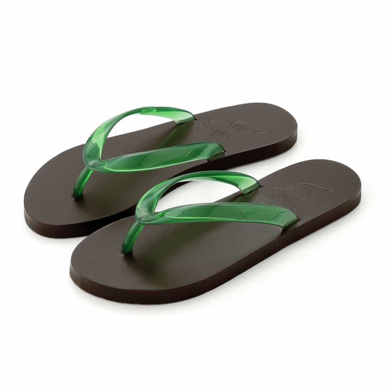 ANCIENT GREEK SANDALS ANCIENT GREEK SANDALS ＜エンシェントグリークサンダルズ＞　ジェリートングサンダル GREEN