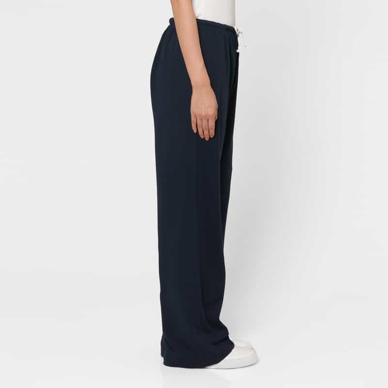 HOMME GIRLS HOMME GIRLS ＜オム ガールズ＞ ロゴ入りドローストリング ラウンジパンツ NAVY
