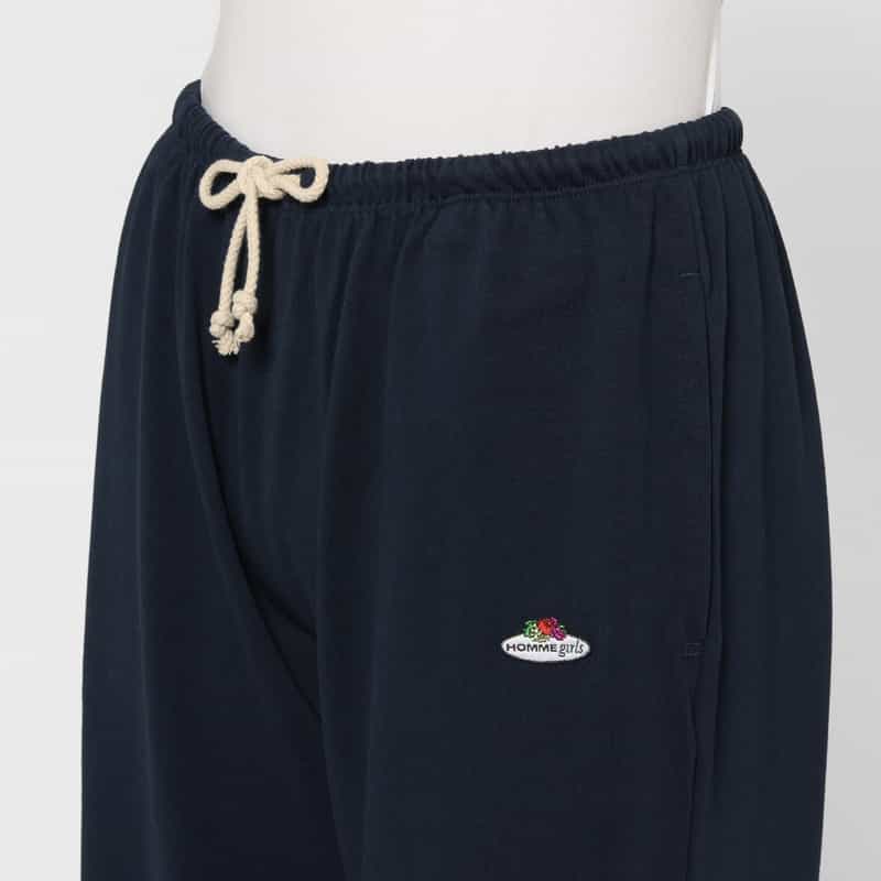 HOMME GIRLS HOMME GIRLS ＜オム ガールズ＞ ロゴ入りドローストリング ラウンジパンツ NAVY