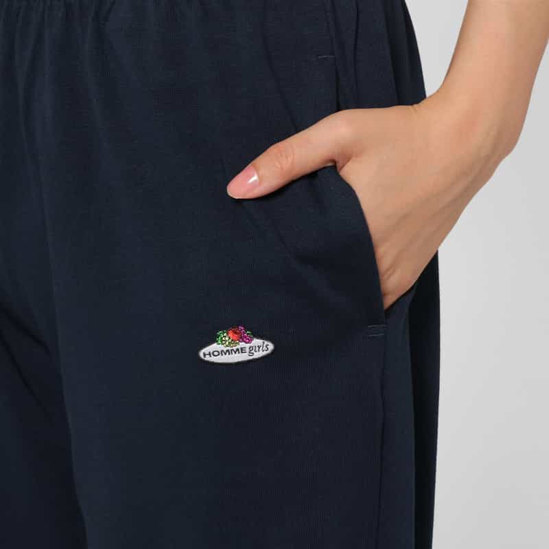 HOMME GIRLS HOMME GIRLS ＜オム ガールズ＞ ロゴ入りドローストリング ラウンジパンツ NAVY
