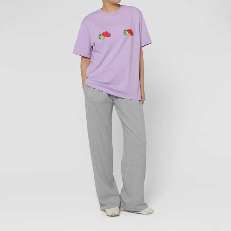 HOMME GIRLS HOMME GIRLS ＜オム ガールズ＞ フルーツプリントTシャツ PURPLE
