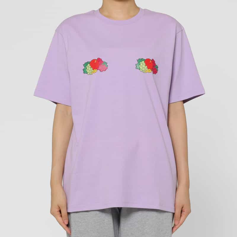 HOMME GIRLS HOMME GIRLS ＜オム ガールズ＞ フルーツプリントTシャツ PURPLE