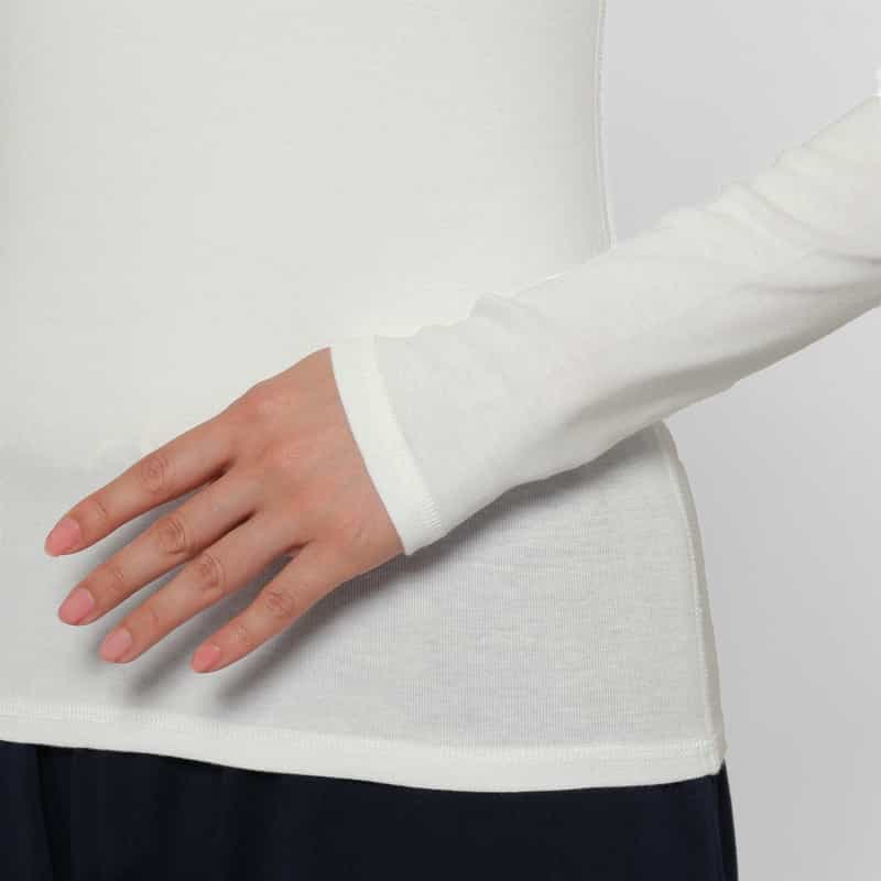 HOMME GIRLS HOMME GIRLS ＜オム ガールズ＞ バックロゴ刺繍 ロングスリーブTシャツ WHITE