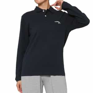 HOMME GIRLS ＜オム ガールズ＞ ロゴ入りロングスリーブポロシャツ