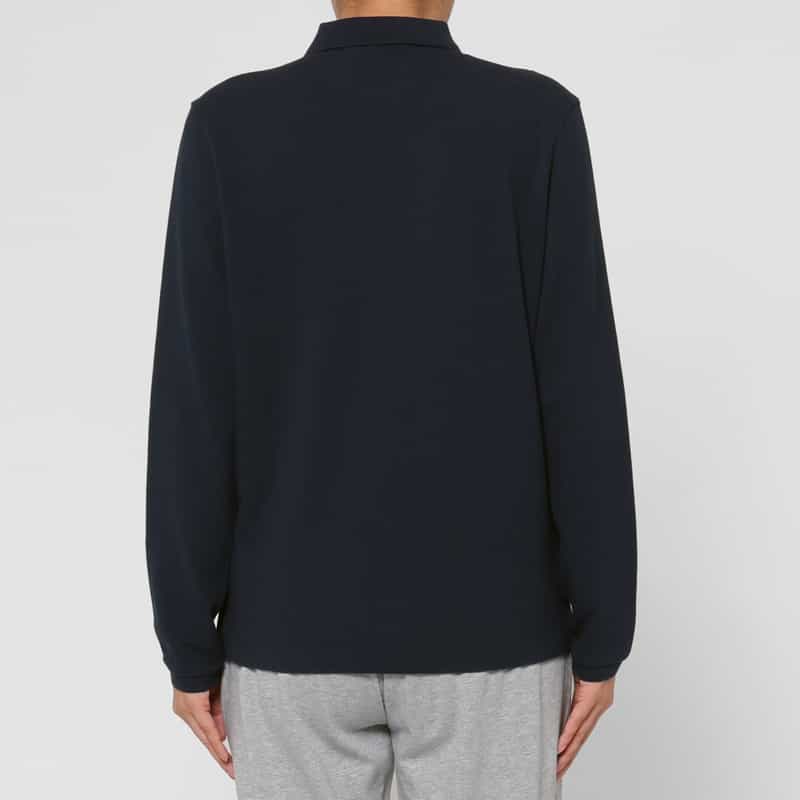 HOMME GIRLS HOMME GIRLS ＜オム ガールズ＞ ロゴ入りロングスリーブポロシャツ NAVY