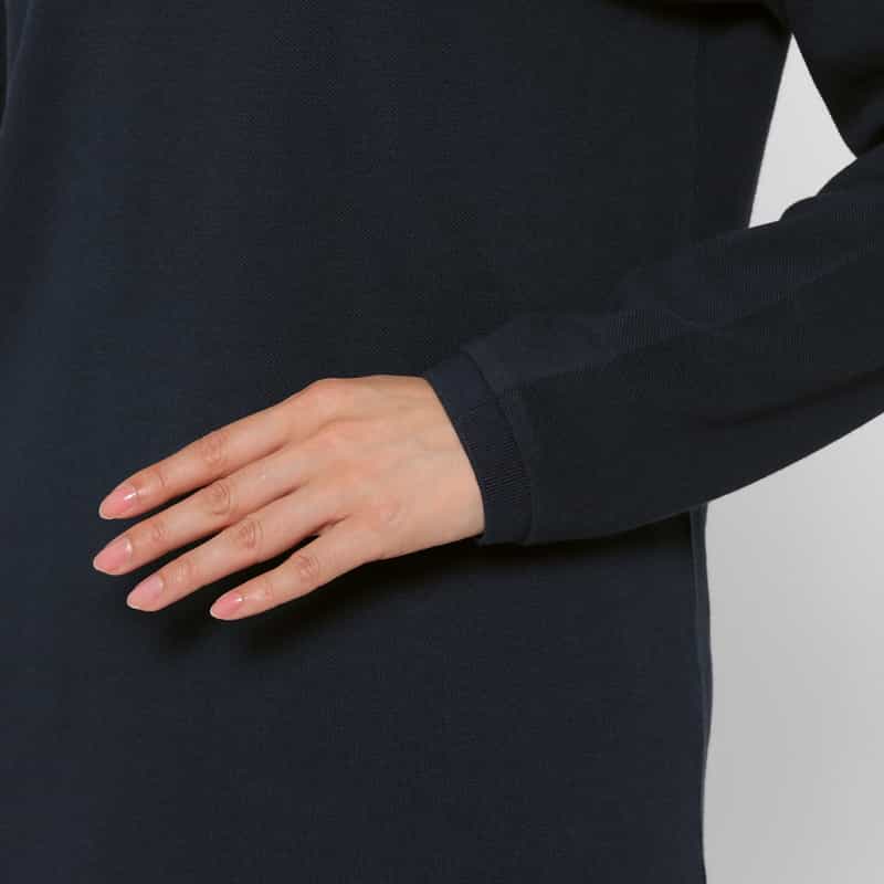 HOMME GIRLS HOMME GIRLS ＜オム ガールズ＞ ロゴ入りロングスリーブポロシャツ NAVY