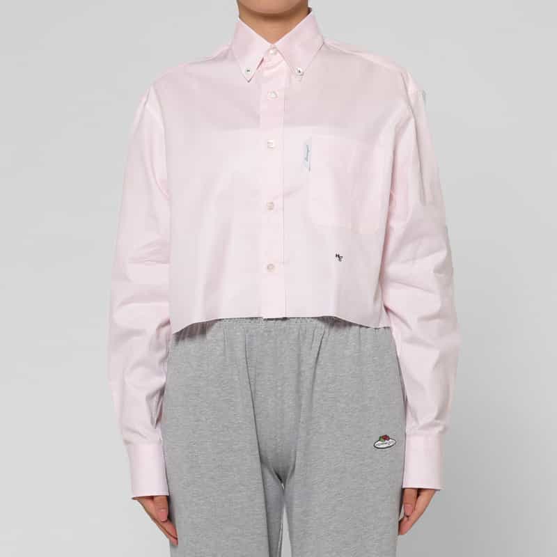 HOMME GIRLS HOMME GIRLS ＜オム ガールズ＞ クロップドシャツ PINK