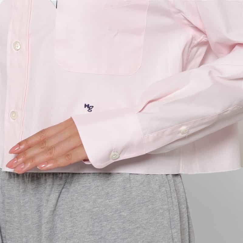 HOMME GIRLS HOMME GIRLS ＜オム ガールズ＞ クロップドシャツ PINK