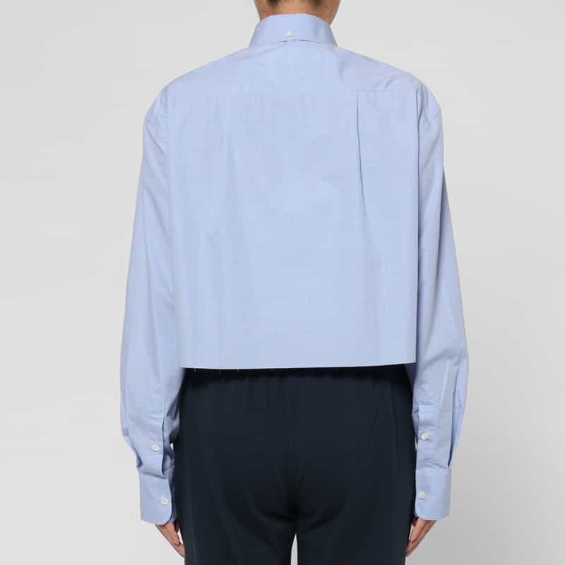 HOMME GIRLS HOMME GIRLS ＜オム ガールズ＞ クロップドシャツ BLUE