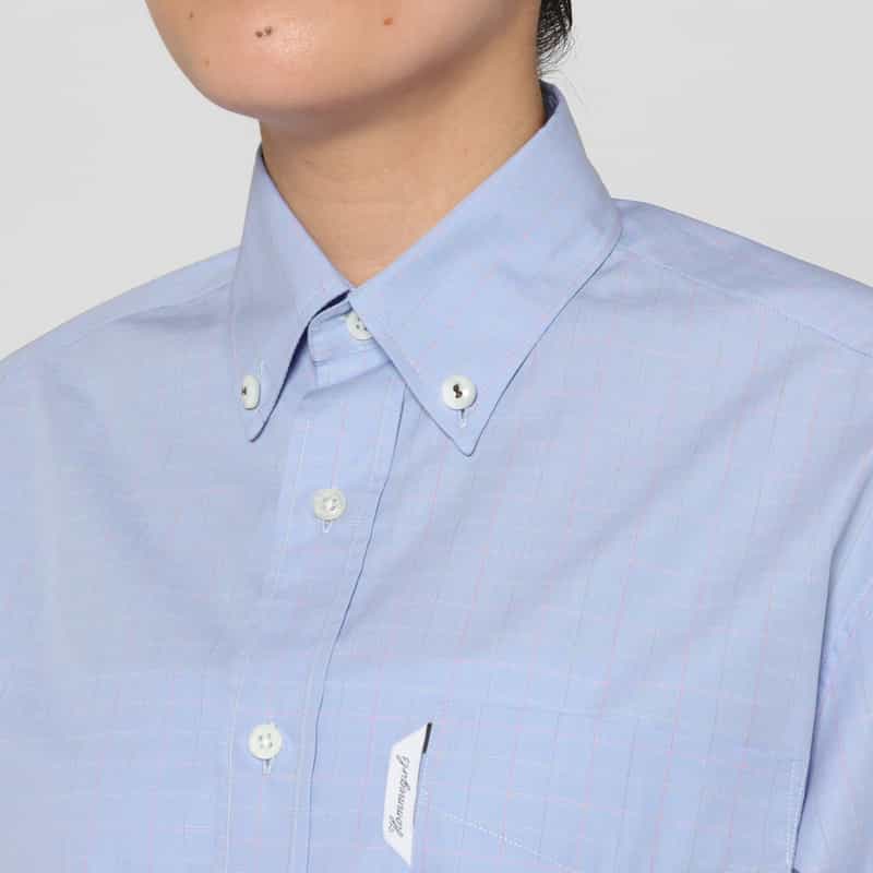HOMME GIRLS HOMME GIRLS ＜オム ガールズ＞ クロップドシャツ BLUE